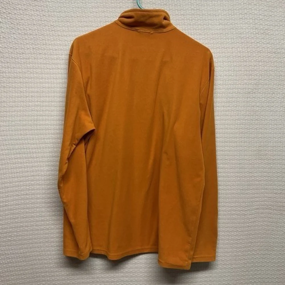 The North Face TKA100‎ 1/4 Zip Fleece Outdoors SweatShirts Men Size Large Orange